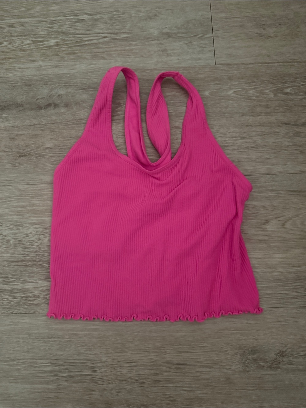 Spiritual Gangster Pink Ribbed Tank Top - Casual Women's Summer Top